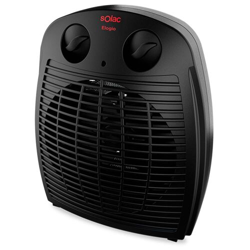 solac - chauffage soufflant 2000w noir - elogio