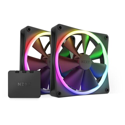 NZXT F140 RGB TWIN Boitier PC, Processeur Ventilateur 14 cm Noir 2 pièce(s)