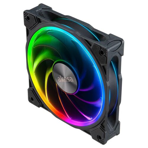 Akasa SOHO AR Boitier PC Ventilateur 12 cm Noir, Transparent 1 pièce(s)