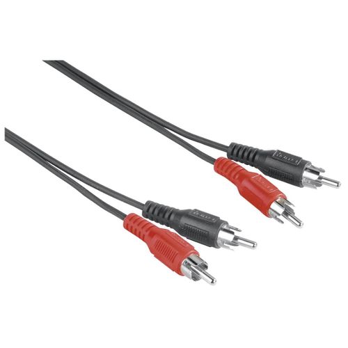 Hama 00205085 câble audio 1,5 m 2 x RCA Noir