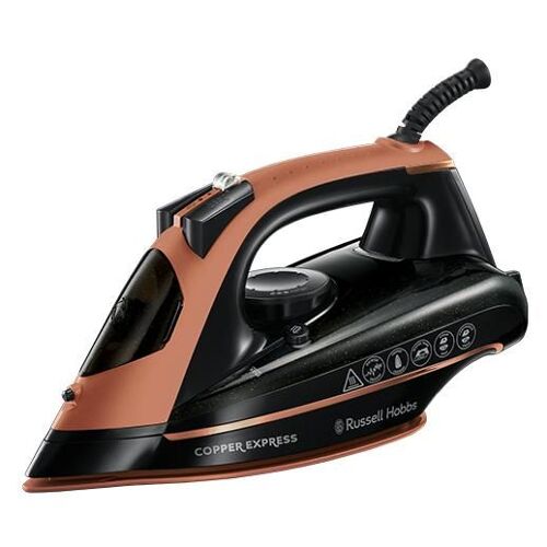 Russell Hobbs Copper Express Fer à repasser à sec ou à vapeur 2600 W Noir, Cuivre
