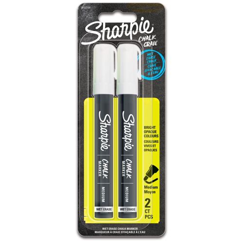 Sharpie 2157734 Marqueur À Craie Liquie Cosse Blanc 2 Pièce(S)