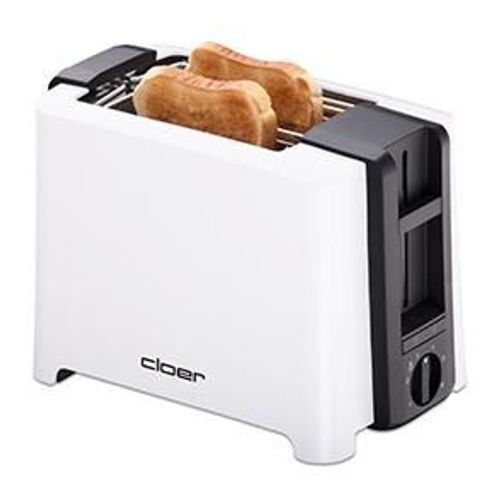Cloer Toaster 3531 2 part(s) 900 W Noir, Blanc