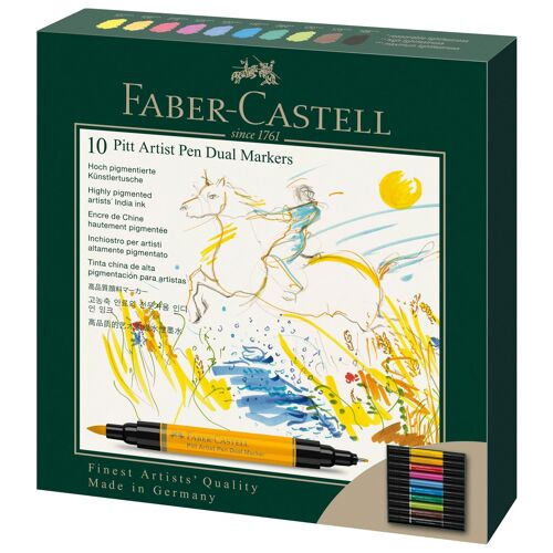 Faber-Castell 162010 Marqueur 10 Pièce(S) Multicolore