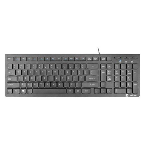 NATEC DISCUS 2 clavier maison/bureau USB QWERTY US International Noir