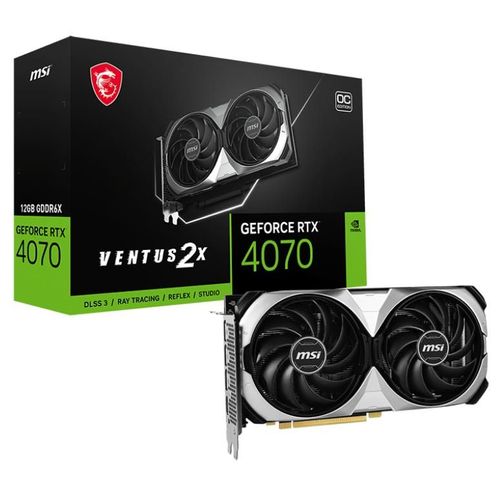 MSI VENTUS GEFORCE RTX 4070 2X 12G OC carte graphique NVIDIA 12 Go GDDR6X
