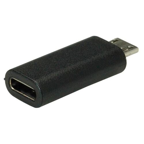 VALUE 12.99.3192 changeur de genre de câble Micro-USB B USB-C Noir
