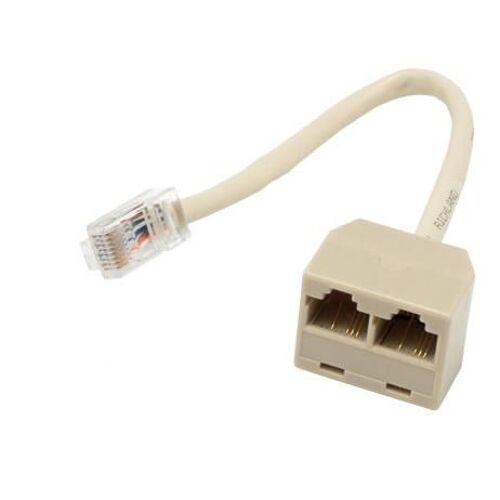 MCL Dedoubleur Ethernet RJ45 câble de réseau Noir