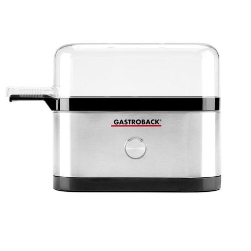 Gastroback Design Mini 3 oeufs 350 W Noir, Acier inoxydable