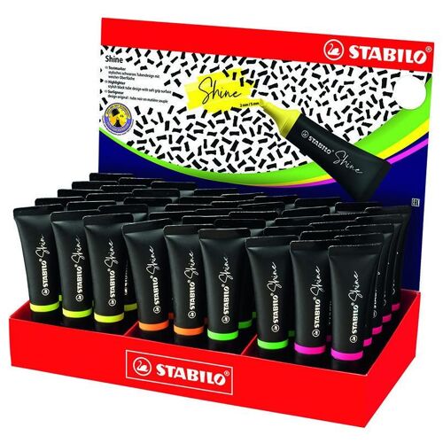 Stabilo Shine Marqueur 45 Pièce(S) Pointe Biseautée Multicolore