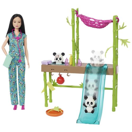 Barbie PANDA CARE & RESCUE Doll & Playset