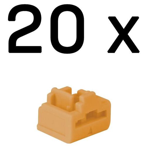 LINDY - Bloqueur de port LAN - orange (pack de 20)