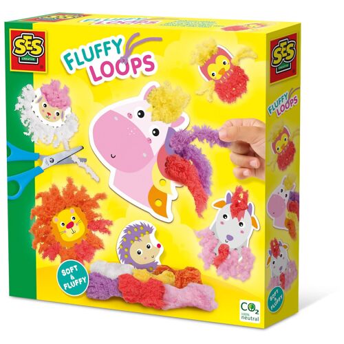 SES Creative Fluffy loops - Animaux en fil doux