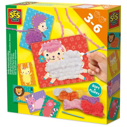 SES Creative Broderie d'animaux en fil moelleux douceur