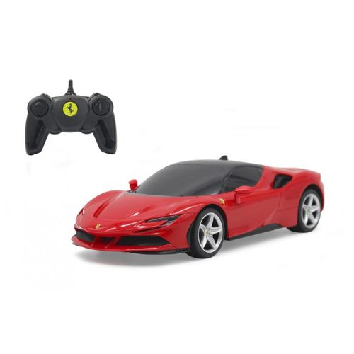 Jamara Ferrari Sf90 Stradale Modèle Radiocommandé Voiture Moteur Électrique 1:24-Jamara