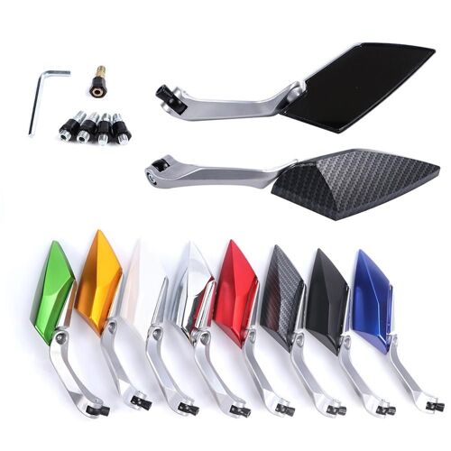 Rétroviseur Latéral Pour Moto Et Scooter, 1 Pièce, 8mm 10mm, Modification Diamant, Miroir De Voiture Électrique Universel