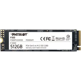 Patriot Memory P300P512GM28 disque SSD 512 Go M.2 PCI Express NVMe