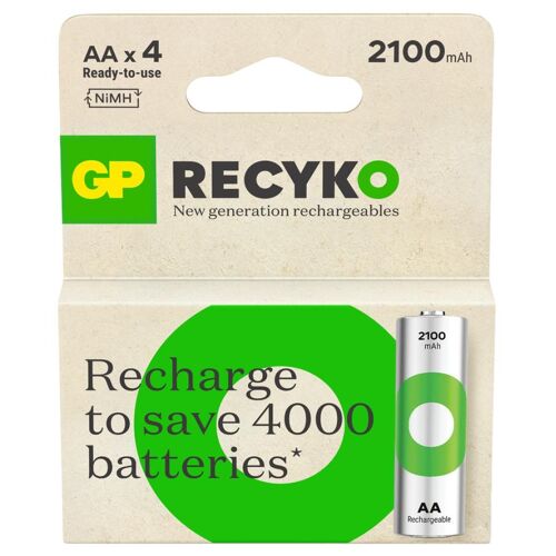 GP Batteries ReCyko Pro GPRCK210AA112C4 pile domestique Batterie rechargeable AA Hybrides nickel-métal (NiMH)