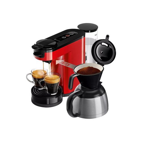 Philips Senseo Switch HD6592 - Machine à café - 1 bar - 7 tasses - rouge
