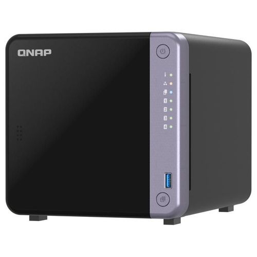 QNAP TS-432X-4G serveur de stockage NAS Tower Alpine Alpine AL-524 4 Go DDR4 QNAP QTS Noir