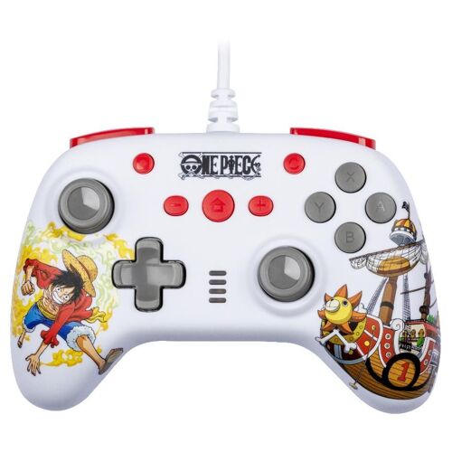 Konix Manette filaire blanche Switch ¿ One Piece