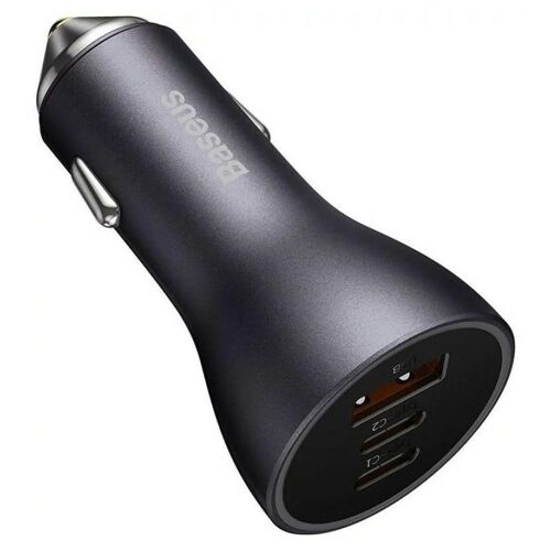 Baseus Cgjp010013 Chargeur D'appareils Mobiles Universel Gris Allume-Cigare Auto