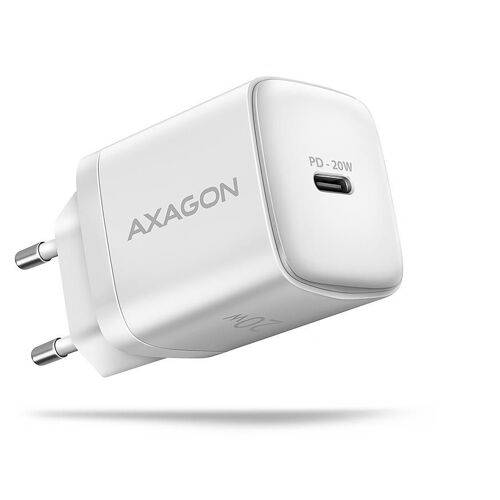 Axagon Acu-Pd20w Wall Charger 1x Qc3.0/Afc/Fcp/Pd Type-C 20w White Téléphone Portable, Smartphone, Smartwatch, Tablette, Universel, Montre Blanc Secteur Charge Rapide Intérieure