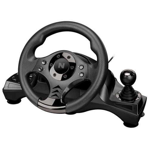 Nitho 380892 Noir USB Volant + pédales Analogique/Numérique Nintendo Switch, Nintendo Switch Lite, PC, PlayStation 4, Playstation 3, Xbox One, Xbox One S, Xbox One X, Xbox Series S, Xbox Series X