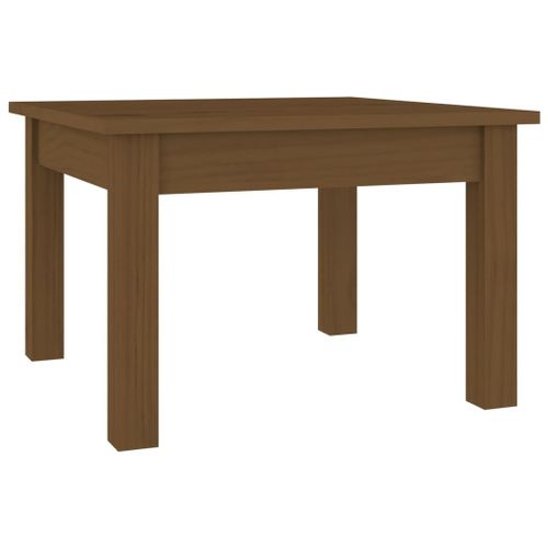 vidaXL Table basse Marron miel 45x45x30 cm Bois massif de pin