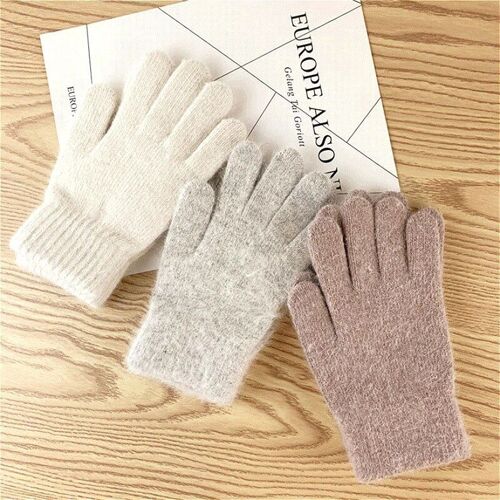 Gants De Motard En Fourrure De Lapin, De Haute Qualité, Chauds Pour L'hiver, Pour Moto, Motocross, Pour Hommes Et Femmes, Pour Cyclisme