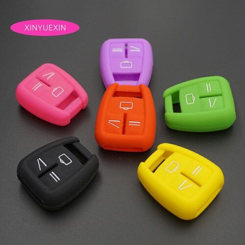housse de clé de voiture en Silicone, étui en caoutchouc pour Opel Astra Zafira Vauxhall Vectra Omega, 3 boutons de télécommande