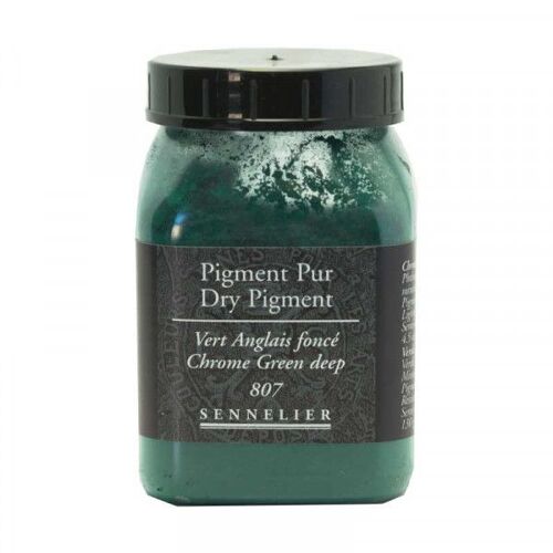 Pigment En Poudre - Sennelier - Vert Anglais Foncé - Pot De 200 Ml