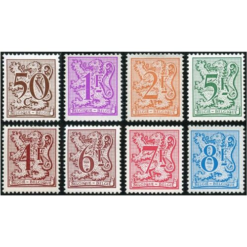 Belgique 1978 / 1983, Tres Beaux Timbres Neufs** Luxe Yvert 1898 1944 1945 1947 1975 1998 2052 2093, Serie Courante, Lion Heraldique.