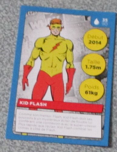 Carte Dc Comics Auchan 2022 - N°35 Kid Flash