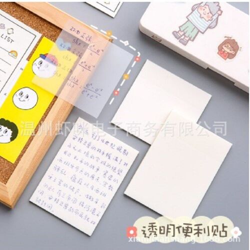 Notes Autocollantes Transparentes Avec Des Éraflures Autocollantes Imperméables, Papier À Notes Simple Et De Grande Valeur Pour La Papeterie De Bureau Des Étudiants