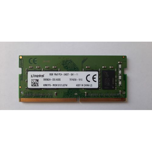 Kingston - DDR4 - module - 8 Go - SO DIMM 260 broches - 2400 MHz / PC4-19200 - 1.2 V - mémoire sans tampon - non ECC