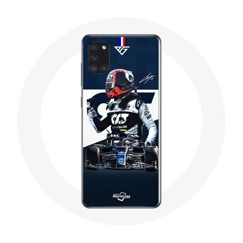 Coque Samsung Galaxy A21s Formule 1 Max Verstappen Pilote Automobile F1 Bleu