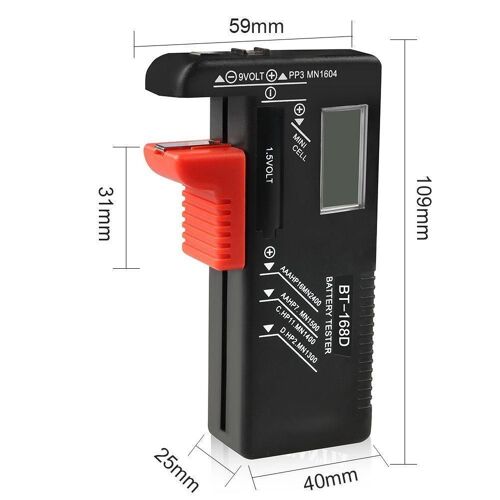 Outil Universel De Diagnostic De La Capacité De La Batterie, Bouton Aaa, Testeur De Batterie, Écran Lcd, Aa H4i4