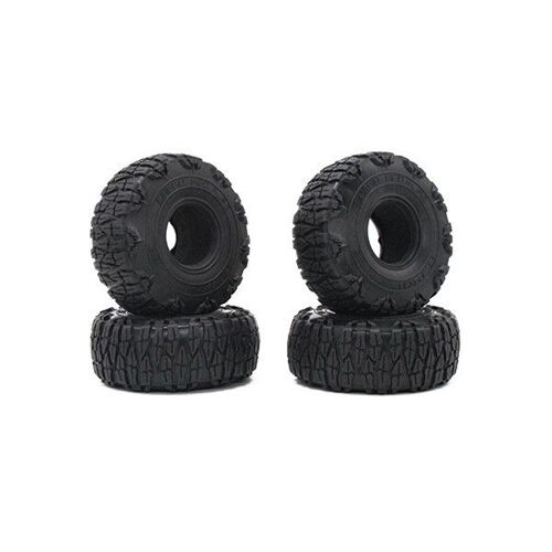 Pneus Pour Chenilles De Roche, 4 Pièces, 1/10 Mm, 90046, Pneus En Caoutchouc, Pour Axial Scx10 123 Axi03007 Traxxas Trx4 D90 Mst, 1.9