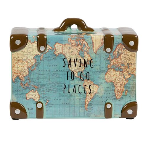 Sass &Belle Saving to Go Places Vintage Carte Banque d?argent