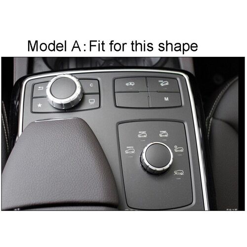 Autocollant Argenté Pour Intérieur De Voiture, Pour Mercedes Benz W166 Gle Ml Gl Gls, Accessoires De Cadre Multimédia