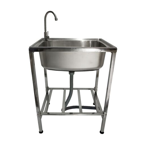 Evier de Camping en Acier Inoxydable Portable