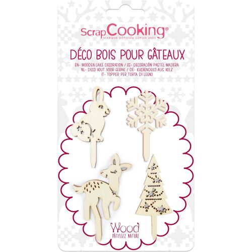 Kit Pâtisserie Scrapcooking de décoration style foret enchantée x4
