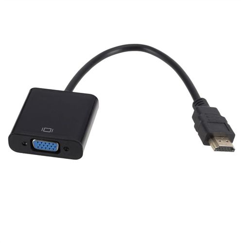 Noir - Adaptateur HDMI vers VGA HD 1080P, convertisseur numérique vers analogique, pour Xbox, PS4, PC, portable, boîtier TV vers écran de projecteur