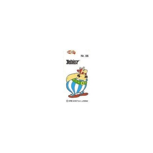Sticker Autocollant Ascom - Astérix N°6 : Obélix - Série 2 - Goscinny - Uderzo - 1998 - Bubble Gum - 7x3,5 Cm