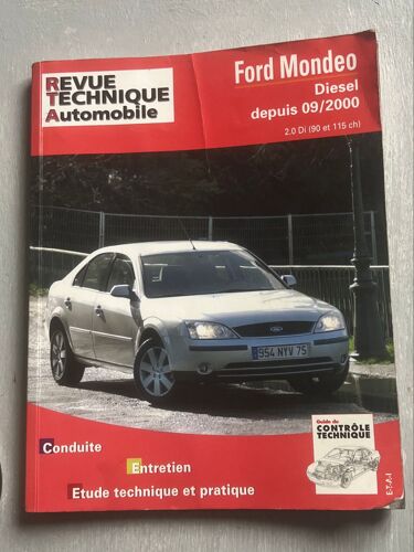 Revue Technique Automobile, Rta Ford Mondeo Diesel Depuis 09/2000 2.0 Di (90 Et 115 Ch)