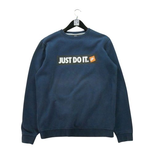 Reconditionné - Sweat Homme Manches Longues Marine Nike - Col Rond - Taille M - Homme - Marine