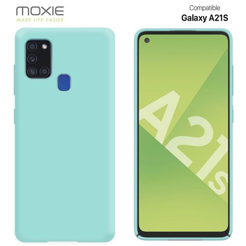 Coque Moxie BeFluo Galaxy A21s turquoise