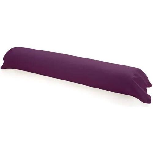 Taie De Traversin - Intimity - Deep Purple - 100% Coton - Rectangle - Lit 1 Ou 2 Places