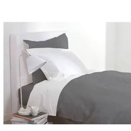 Drap Housse - Atmosphera - 90 X 190 Cm - Gris - Coton - Lavable À 60°